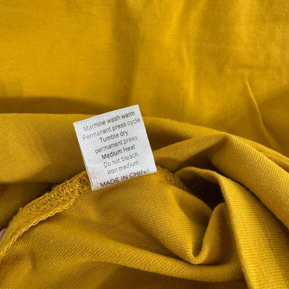 Posh Kiddos Mustard Yellow Long Sleeve Zipper Shirt Size 3T - Picture 5 of 5